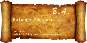 Boldogh Adrienn névjegykártya